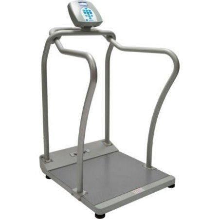 PELSTAR/HEALTH O METER Health O Meter 2101KL Digital Bariatric Platform Scale 1000 x 0.2lb/454 x 0.1kg w/ Wheels, Handrails 2101KL